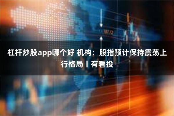 杠杆炒股app哪个好 机构：股指预计保持震荡上行格局丨有看投